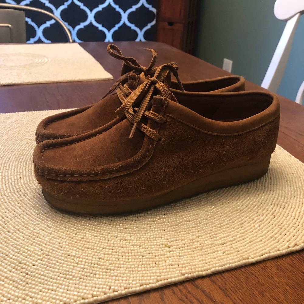 Clark’s Wallabees Caramel brown. Size 9 men’s.